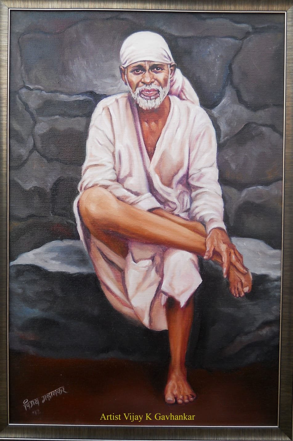 Harmonious and balanced Portrait Artwork in Brown (15)