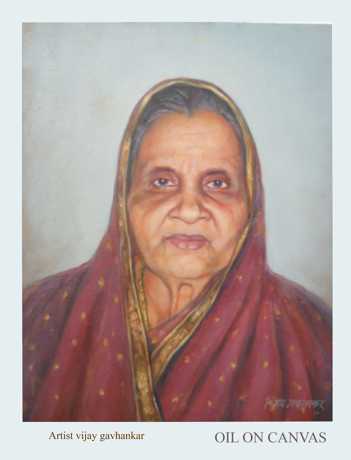Contemporary Ivory Painting — Portrait Composition 18