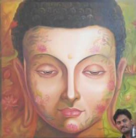 Contemporary Tan Painting — Portrait Composition 26